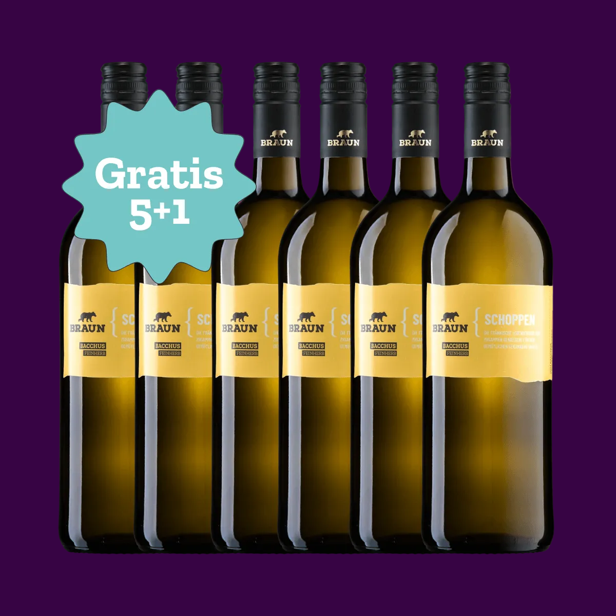 5+1 Paket BACCHUS FEINHERB